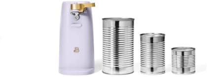 Elegant Safe-Cut Electric Can Opener Lavender by Drew Barrymore
