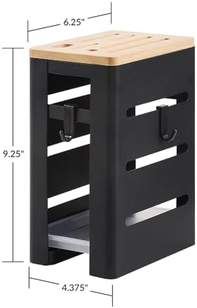 Giftburg Kitchen Knife Holder 8 Slots Durable Space-Saving Organizer