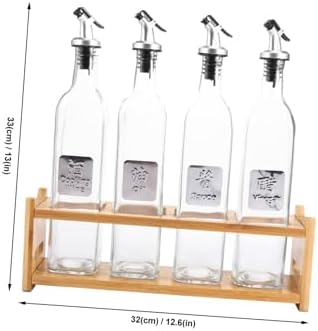 5-Piece Castor Soy Bottle Storage Shelf for Cooking Spices