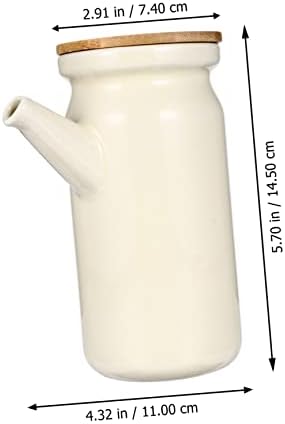 Ceramic Oil Dispenser forOliveVinegarSoy Sauce Easy to Clean