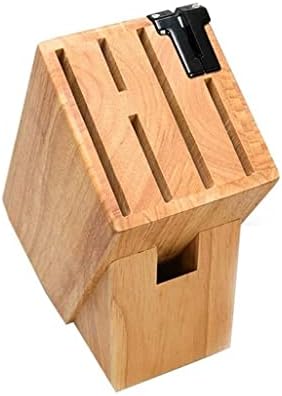 Wood knife holder with stone