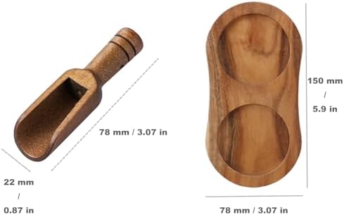 Genuine Acacia Wooden Salt Pepper Mill Set