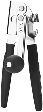 OVX Non-Electric Can Opener with Bottle Opener Black