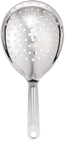 Elegant Mixing Glass Strainer Oval Silver