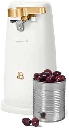 Smooth Electric Can Opener with Sharp Steel Blade for Kitchen Master