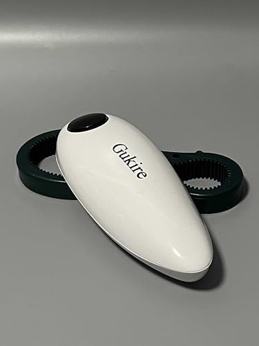 Gukire Ergonomic Electric Can Opener Smooth Edge Durable Compact