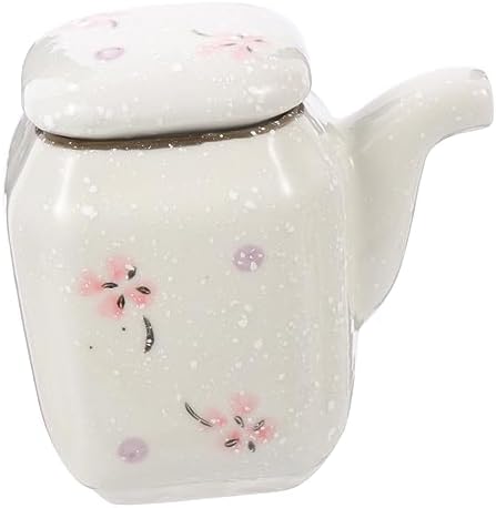 Zerodeko Ceramic Hand-Painted Soy Sauce Pot