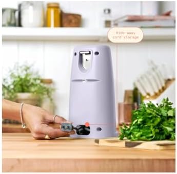 Elegant Safe-Cut Electric Can Opener Lavender by Drew Barrymore