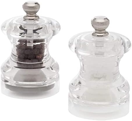 Cole Mason Button Mini Salt Pepper Mill Gift Set