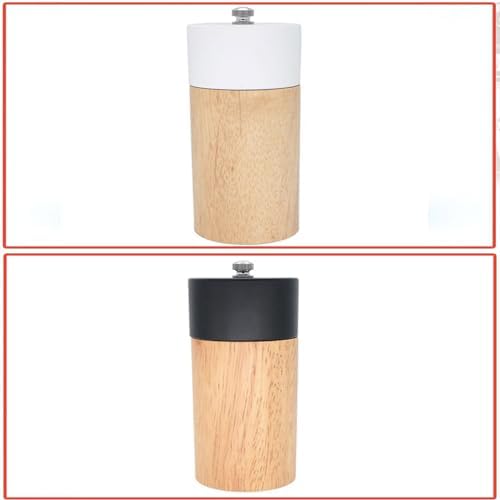 Adjustable Pepper Grinder Salt Mill Set 6 Inch Professional Kitchen Tool