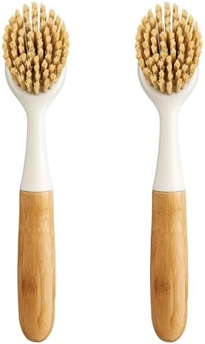 HIC Kitchen Dish Scrubbing Brush Set of 2 1