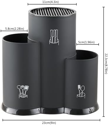 JJOO 3-in-1 Knife Holder Kitchen Organization