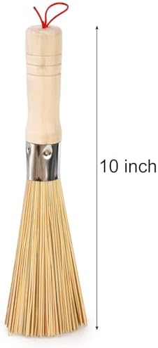 Elsjoy 8 Pack Bamboo Wok Brush