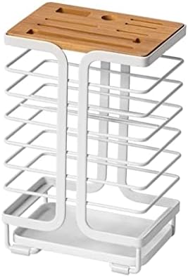 8-Hole Bamboo Kitchen Knife Holder Eco-Friendly Durable