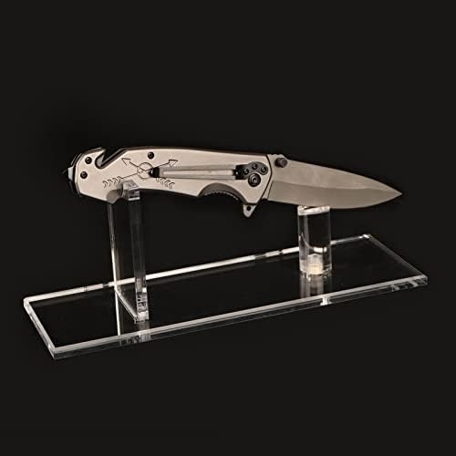 WANLIAN - Folding Pocket Knife Rack - Outdoor Survival Knives Holder with Acrylic Material