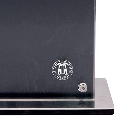 Schmidt Brothers Midtown Magnetic Knife Block 8-10 Knives Acacia Acrylic Shield