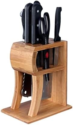 Zaego Durable Waterproof Bamboo Knife Holder for Countertops