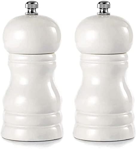 Adjustable Pepper Mill Set for Kitchen Camping Coarse Fine Grind Ergonomic Design