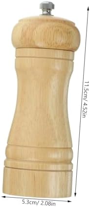 4-inch Manual Pepper Mill Set Salt Pepper Refillable