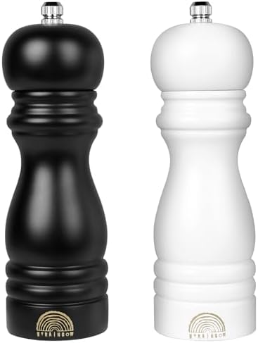 Adjustable Wooden Salt and Pepper Mills for the Home