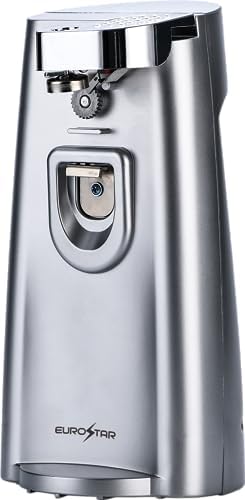 EUROSTAR EC660S Tall Can Opener Silver - Open Cans Effortlessly