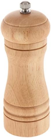 Luzhengyang wood pepper grinder set - adjustable coarse-fine premium kitchen tool 5 inch