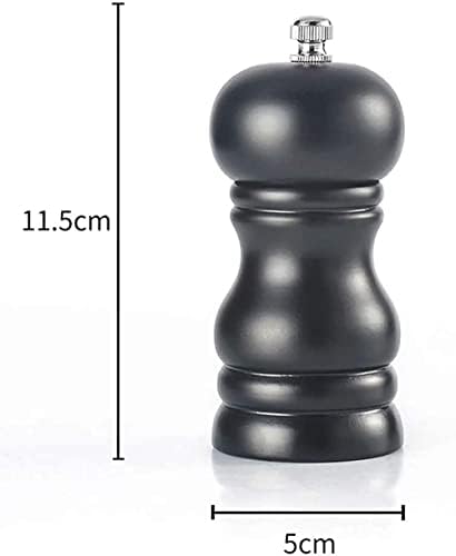 Adjustable Pepper Mill Set for Kitchen Camping Coarse Fine Grind Ergonomic Design