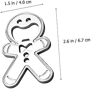 LABRIMP 2pcs Gingerbread Man Bottle Opener Can Cooler Holder