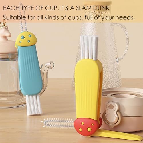 3-in-1 Cup Lid Cleaner Set for Home Kitchen