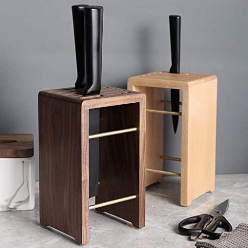 ZAEGO Kitchen Knife Holder Solid Wood Knife Block for Kitchen Accessories