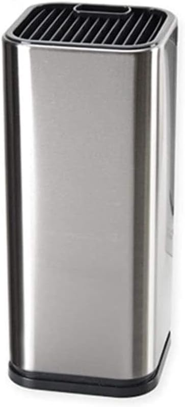 Sturdy Kitchen Knife Holder Durable Stainless Steel Block with Non-Slip Base