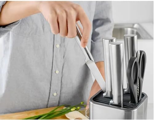DURA LIVING Universal Stainless Steel Knife Block