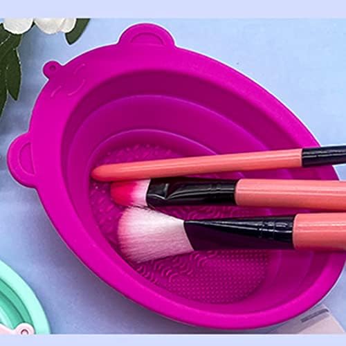 Multifunctional Brush Cleaning Cup Mat Bowl Travel Errors Mat Gift Pink