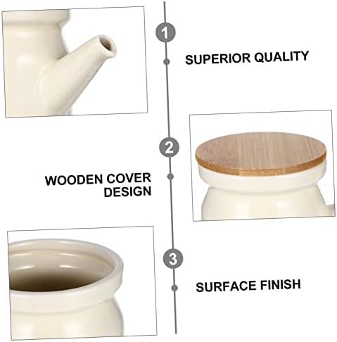 Ceramic Oil Dispenser forOliveVinegarSoy Sauce Easy to Clean