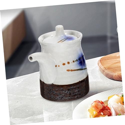 Vibrant Japanese Design Ceramic Oil Dispenser for Soy Sauce