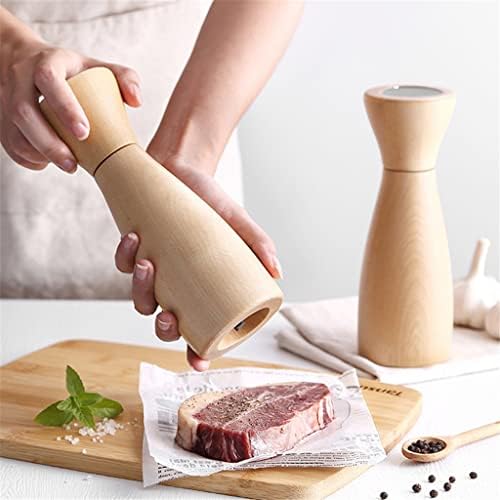 Elegant Gourmet Salt Pepper grinder Set with Wooden Mills