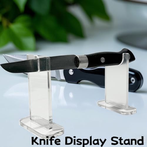 4-Piece Acrylic Knife Display Stand Set