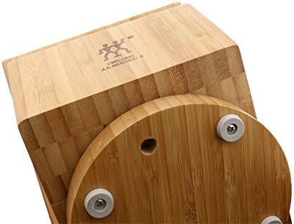 ZWILLING 26-Slot Swivel Bamboo Knife Block