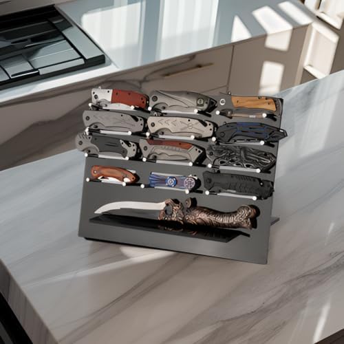 13 Knives Display Organizer Acrylic Storage Rack