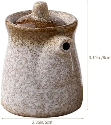 Perfect Oil Dispenser for Home Restaurant Japanese Style Ceramic Pot