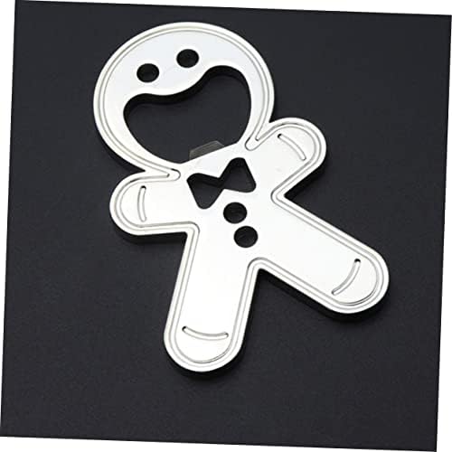 LABRIMP 2pcs Gingerbread Man Bottle Opener Can Cooler Holder