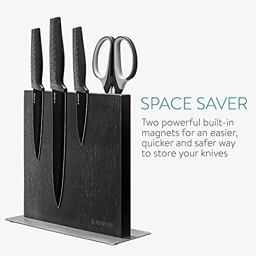 Stylish Magnetic Knife Block for Kitchen Storage