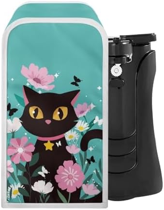 Annejudy Black Cats Electric Can Opener Cover Dust and Stain Resistant