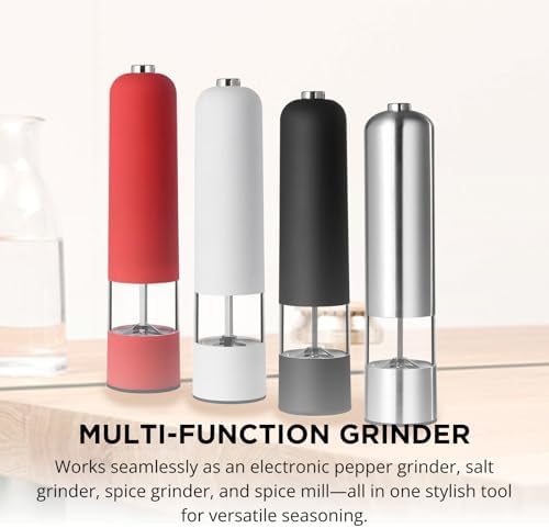 Electric Salt Pepper Grinder Adjustable Coarseness