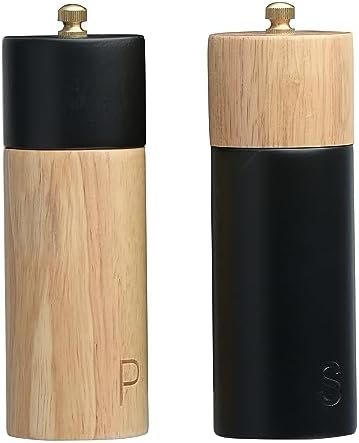 Modern Two-Tone Salt Pepper Mills
