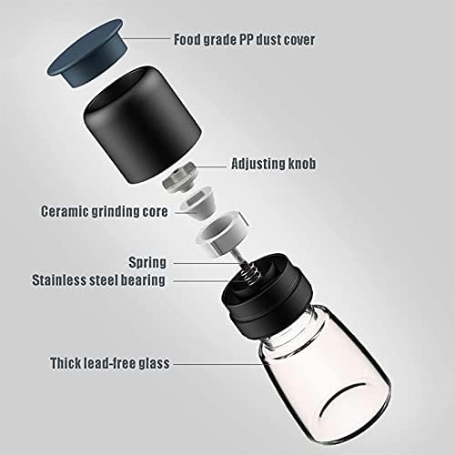 Salt and Pepper Mill Set for Cooking and Dining