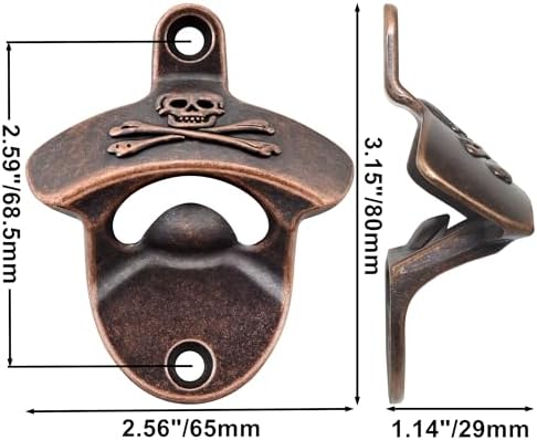 Wall-Mounted Skull Bottle Opener