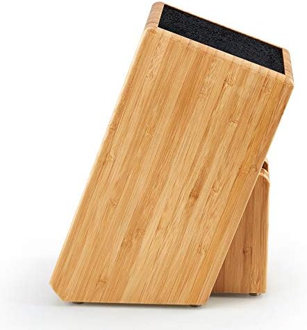 Bamboo Knife Storage Block Slash 10-Inch
