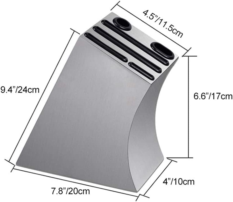 Sturdy stainless steel knife holder for easy storage