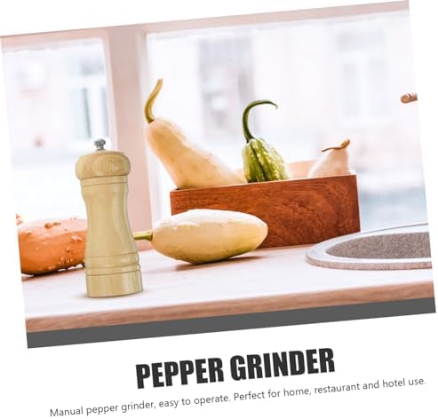 4-inch Manual Pepper Mill Set Salt Pepper Refillable